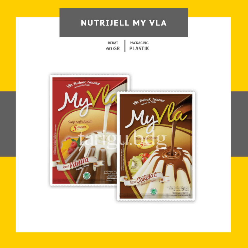 

MY VLA INSTANT 60GR 63GR - NUTRIJELL MY PLA BUBUK INSTANT - MYPLA VANILLA CHOCOLATE COKLAT FLA INSTANT