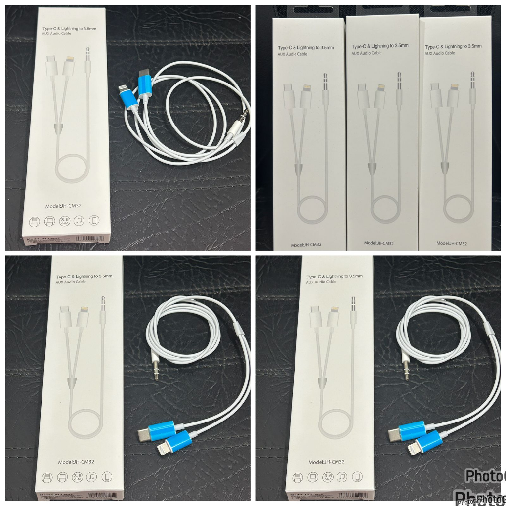 [JH-CM32] AUX Cable Lightning 3.5mm Audio iP 7 8 X XR XS Max 11 Pro Max / MB-60 / kompatibel for kab