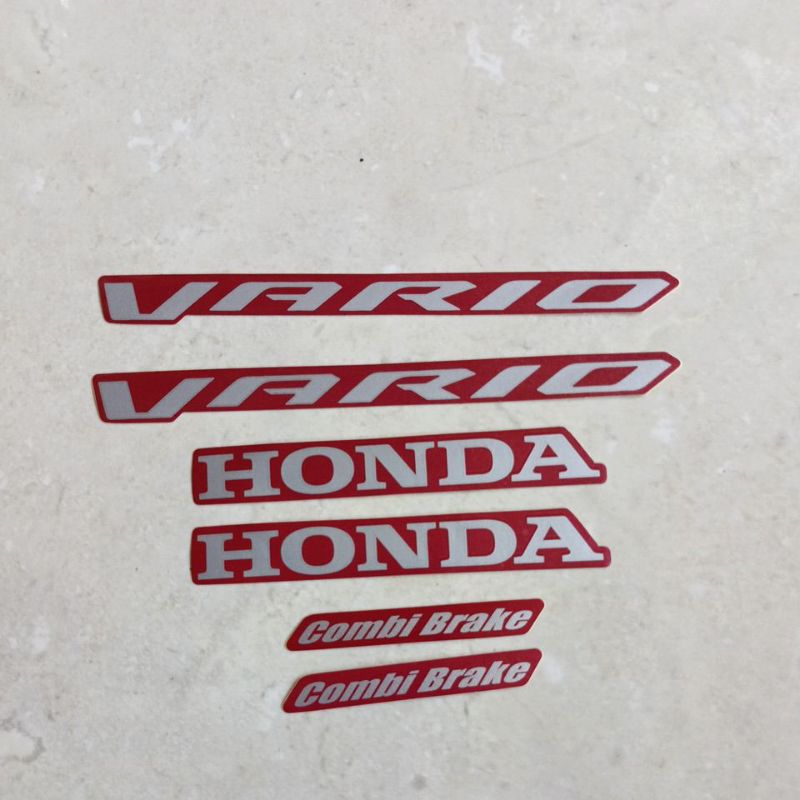 striping stiker Les body Honda Vario 125 2022 2023 merah doff