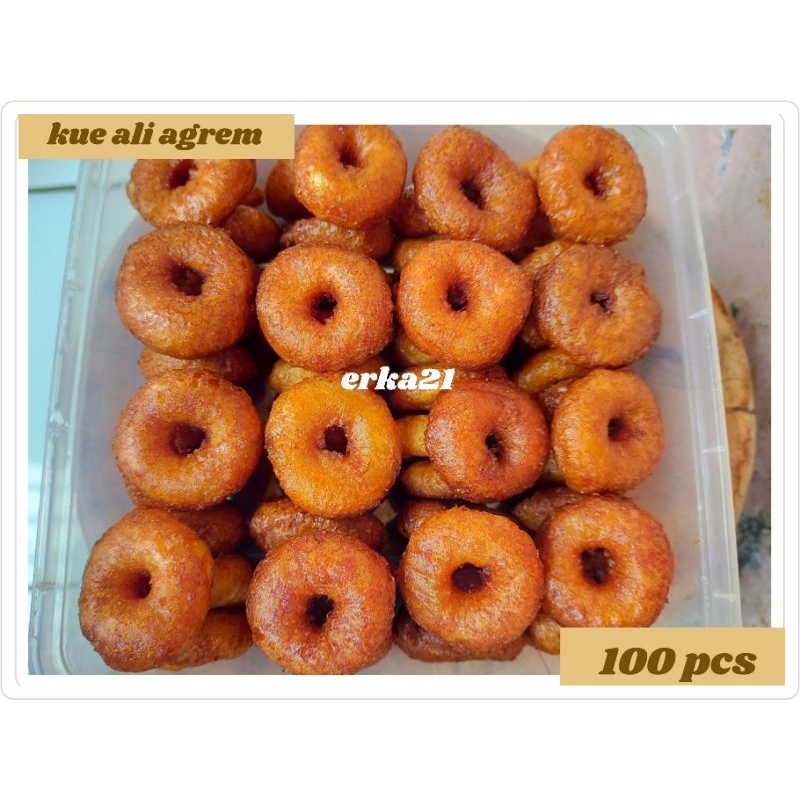 

NOB Kue Cincin Gula Merah 100pcs kue Ali agrem cemilan
