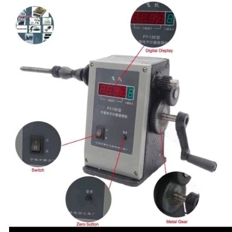 Mesin Gulung Dinamo Trafo Manual Angka Digital / Alat gulung dinamo