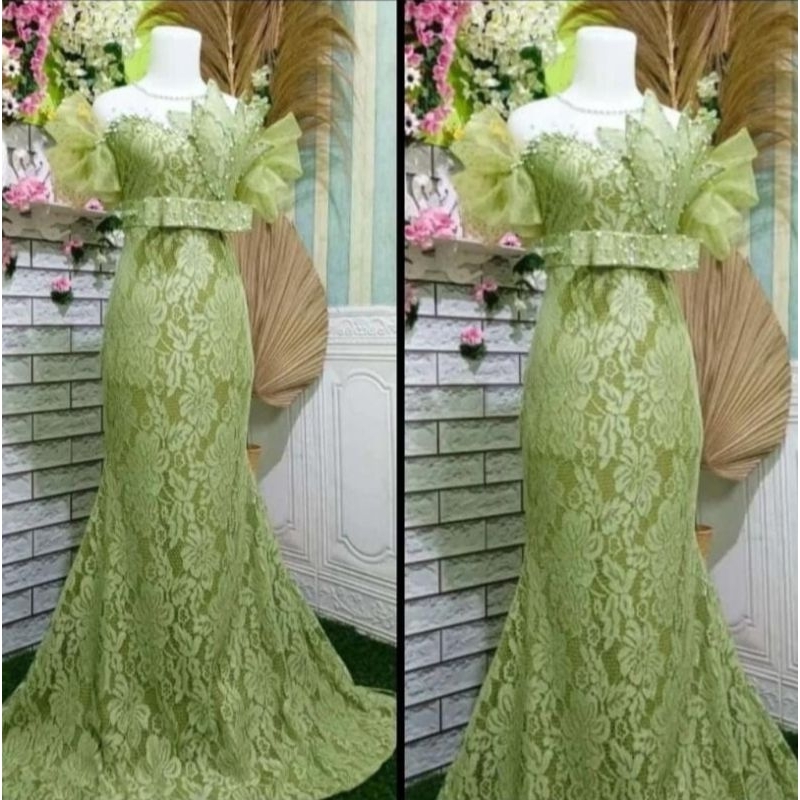 Dress duyung brokat / gaun pesta singer penyanyi