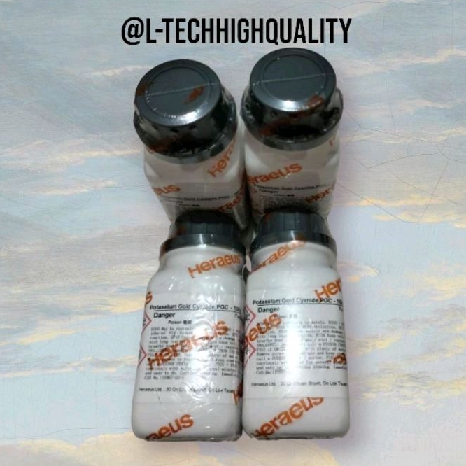 BUBUK EMAS KADAR 68,3% / Heraeus PGC / Garam Emas / Bubuk Emas Untuk Plating