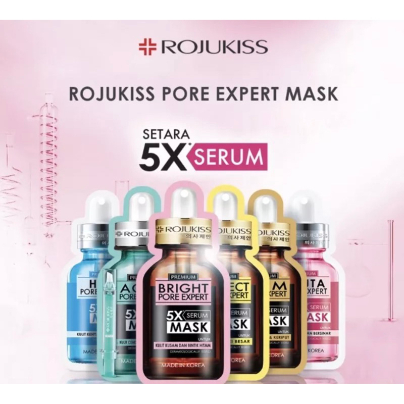 SHEETMASK ROJUKISS PREMIUM 5xSERUM WAJAH 25ml
