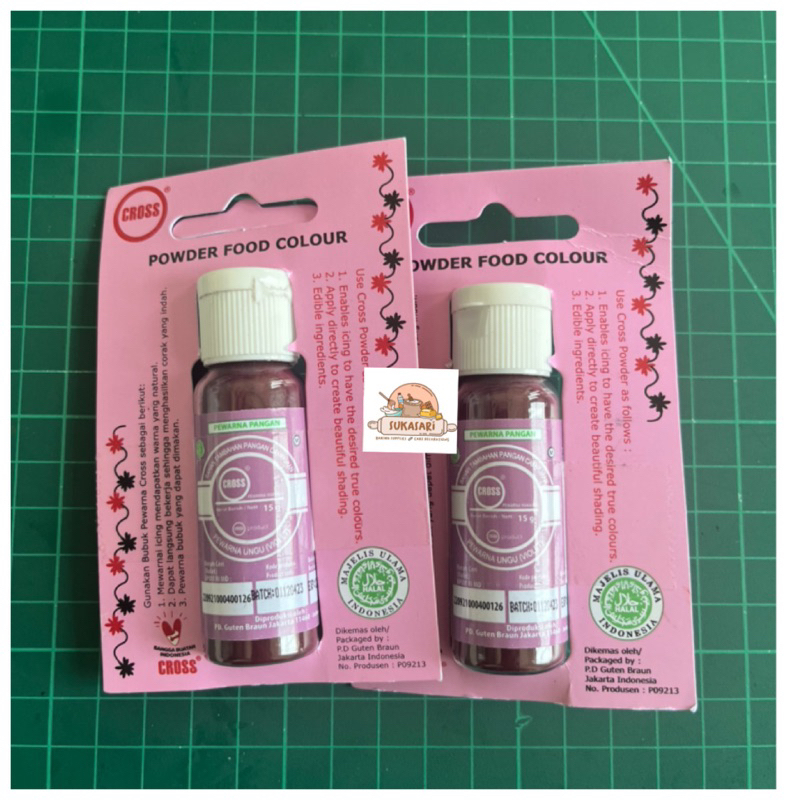 

Cross food coloring powder 15gr Violet ungu Purple pewarna bubuk