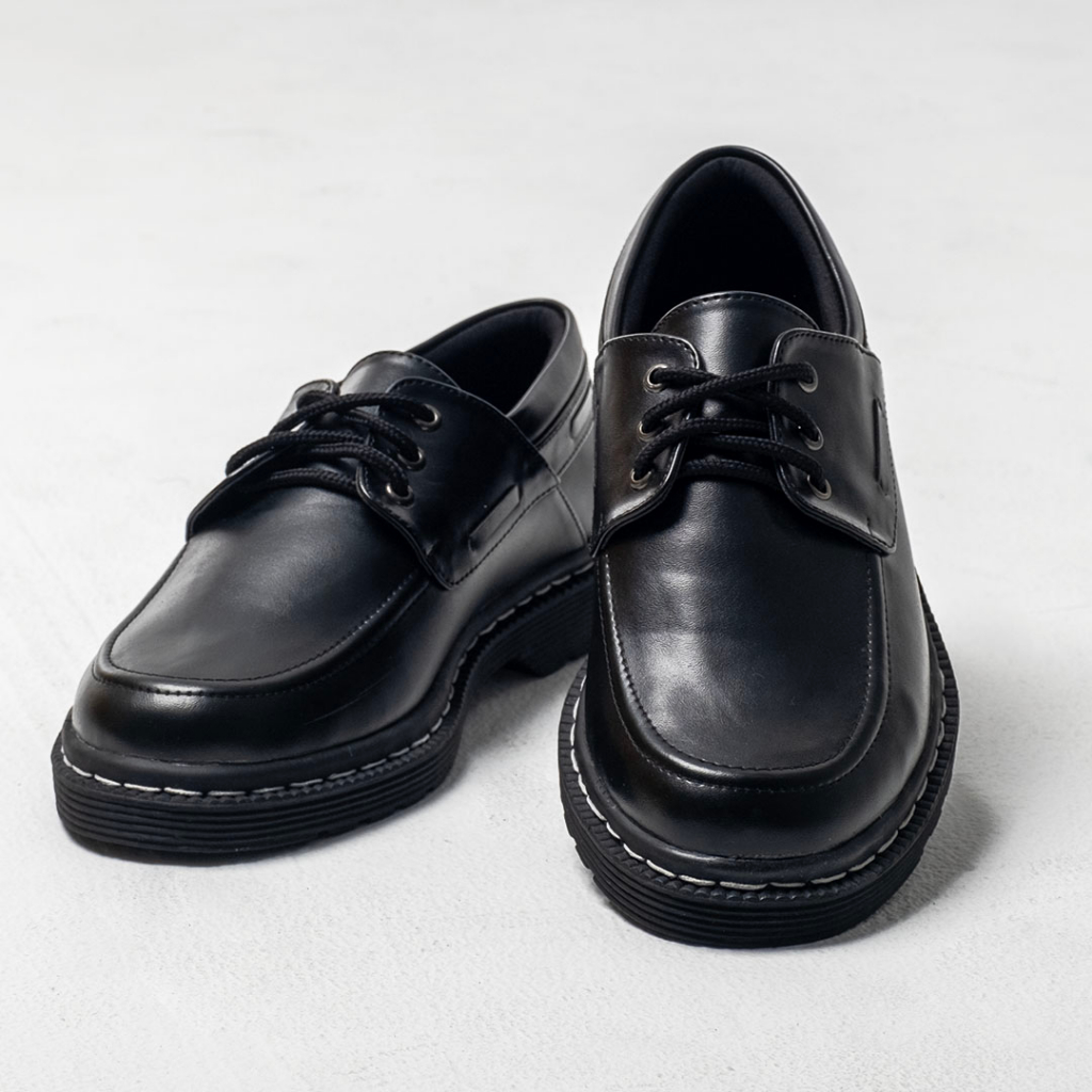 BLACK OSLAN - Sepatu Pantofel Pria Docmart Formal Derby Shoes Cowok Ori Monday