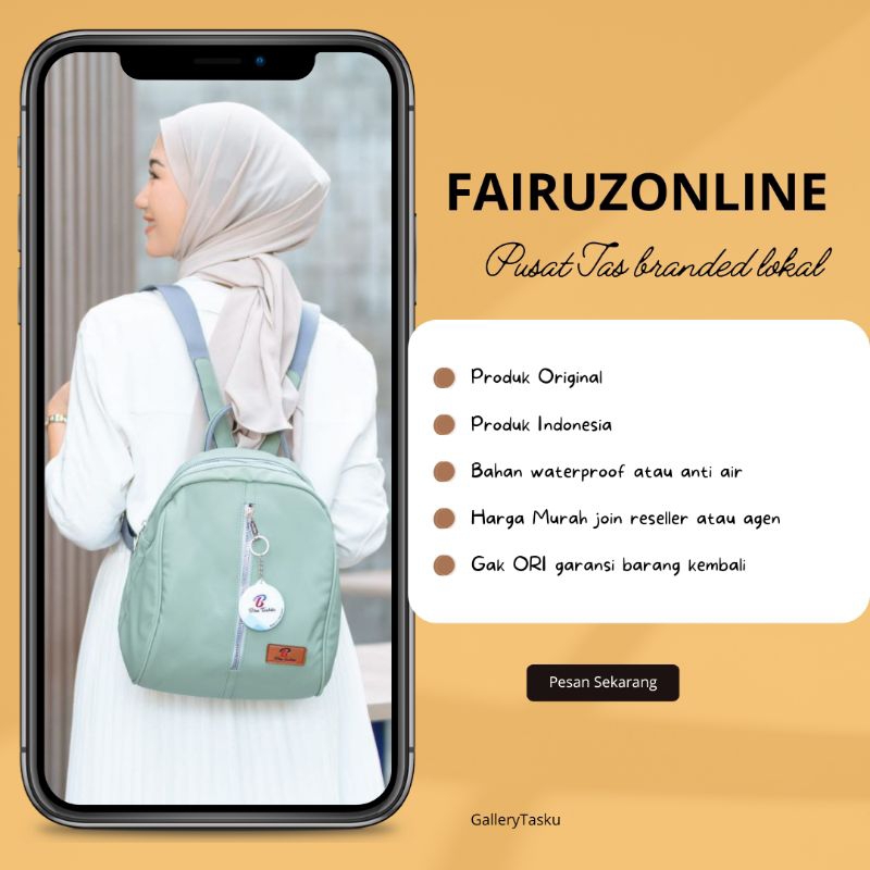 BIRU TSABITA OFFICIAL || Clarissa Chocoly Tas Ransel Wanita Unik Anti Air Buat Cakep Outfit Bisa Bua