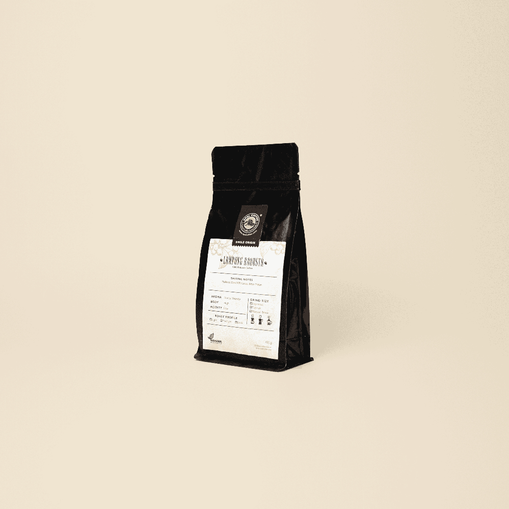 

Opal Coffee - Lampung Robusta Roasted Beans 100g