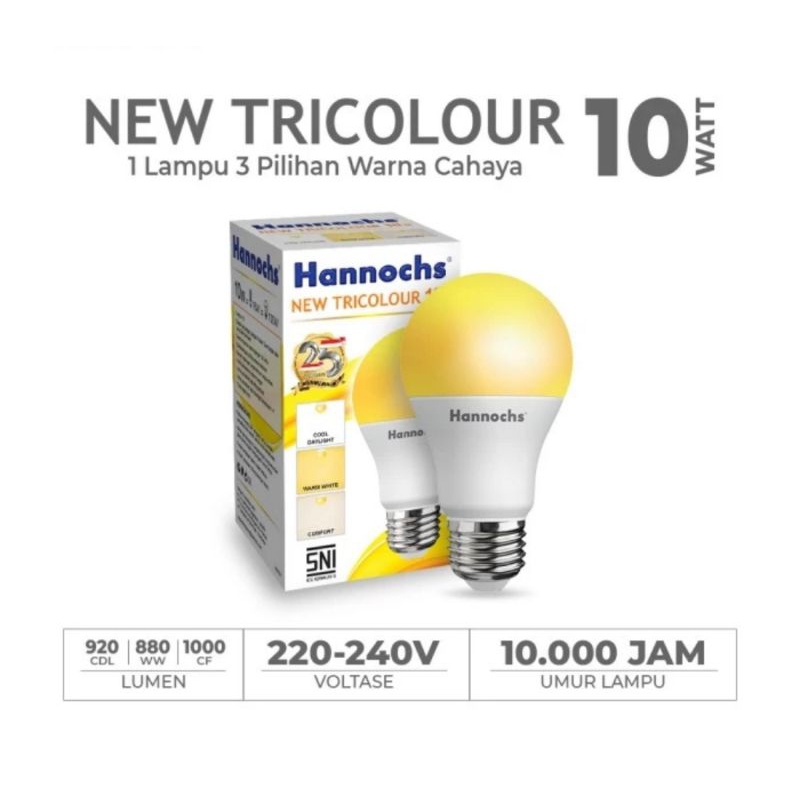 Lampu Led Tricolour 10 Watt Hannochs