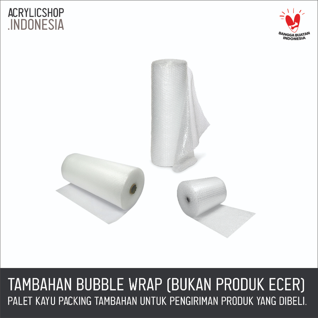 

Tambahan Packing Bubble Wrap (Tidak Dijual Umum / Ecer)