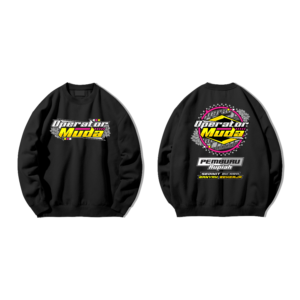 Jaket Sweater Operator Muda Pejuang Rupiah Big Size Jumbo