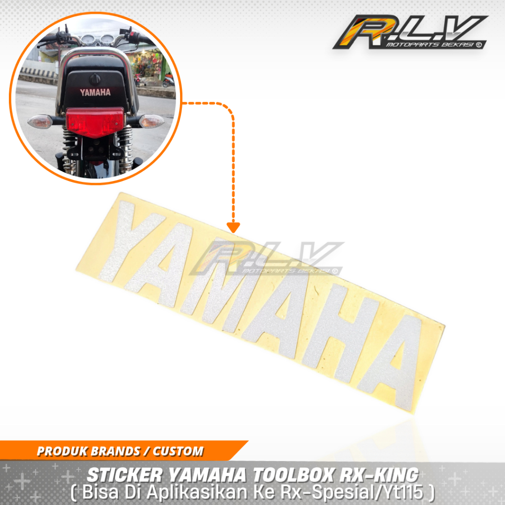 Emblem Stiker Yamaha Toolbox Tool box Rx king Rxking rxk