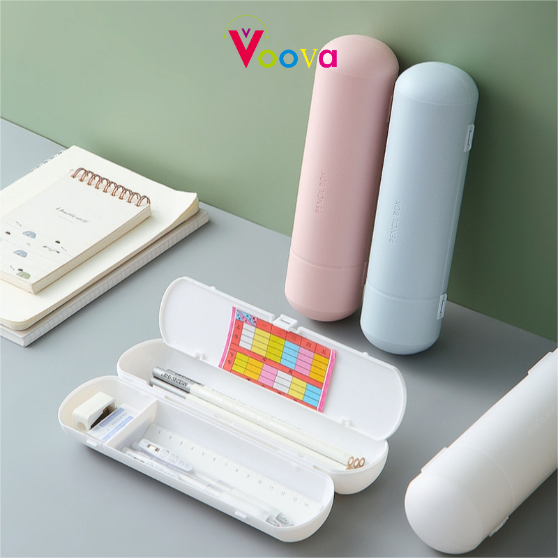 

VOOVA Kotak Alat Tulis Portabel/Penyimpanan Tas Pena/Kotak Pensil Multifungsi/ Kotak Pena/Stationary Box