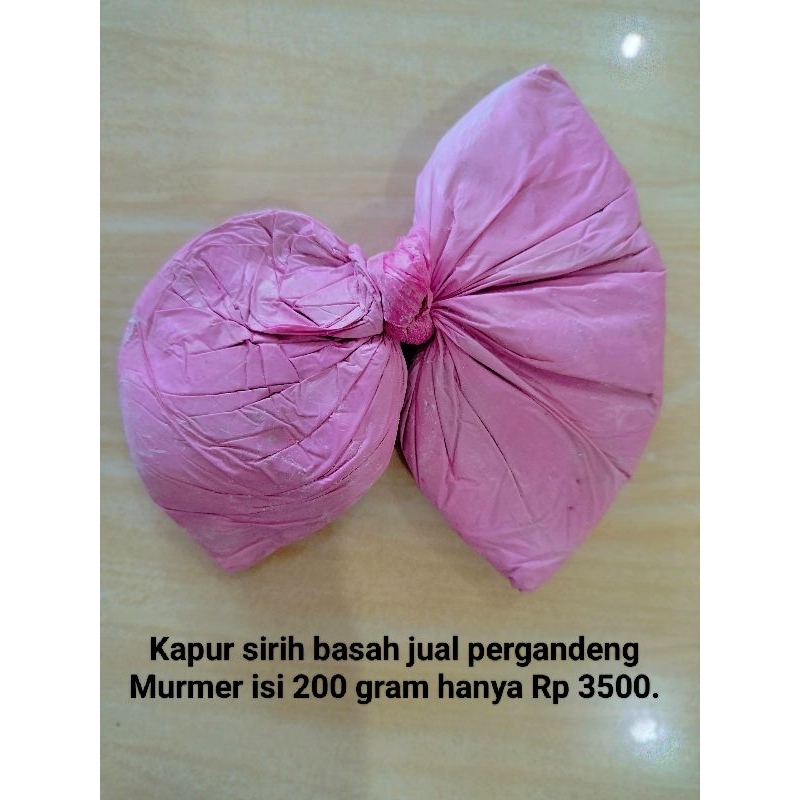 

Kapur Sirih Basah Jual Pergandeng isi 2 Bks berat 200 gram