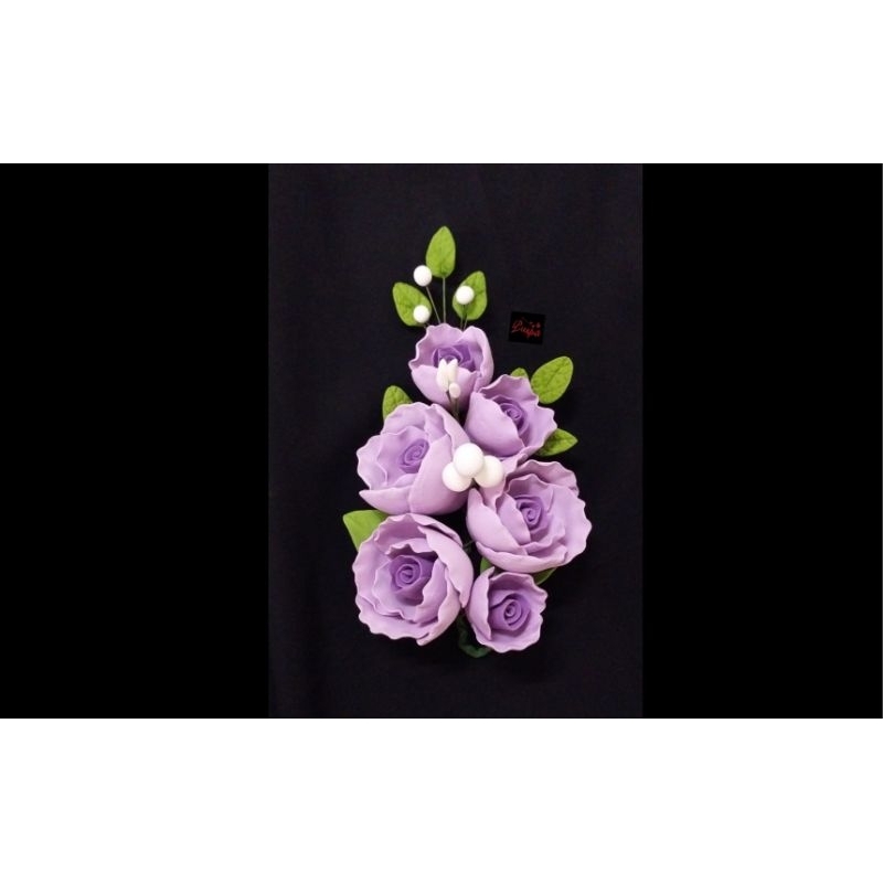 

(553/PRMGK2)Gumpaste Flower Sugar Flower/Bunga Gumpaste Curly Rose