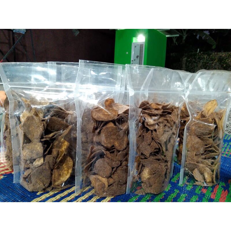 

Banana chips kripik pisang cokelat bubuk manis gurih enak murah