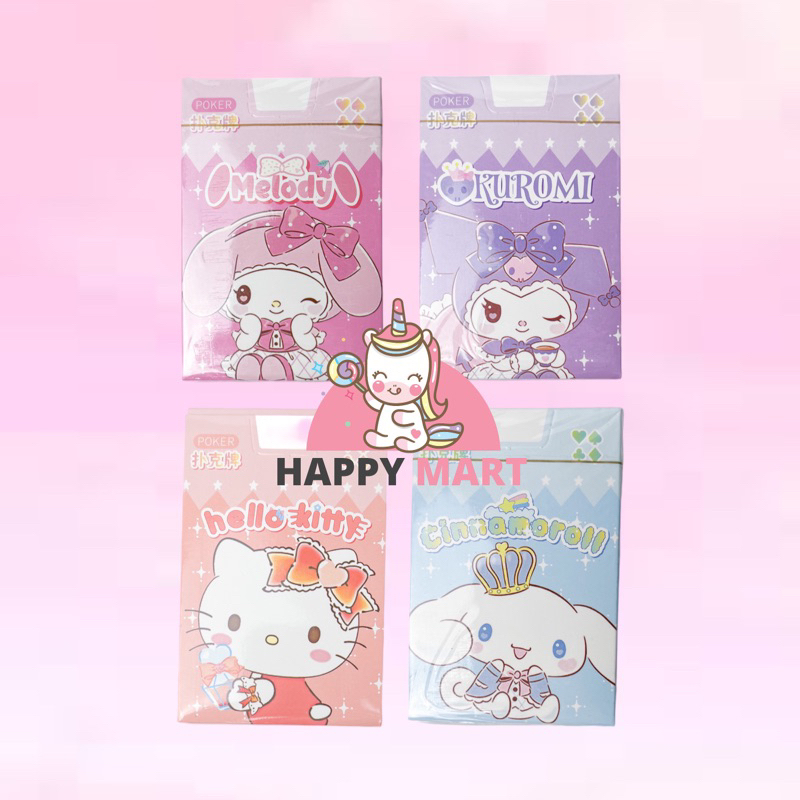 Kartu Poker sanrio kuromi / cinnamoroll / melody / kitty