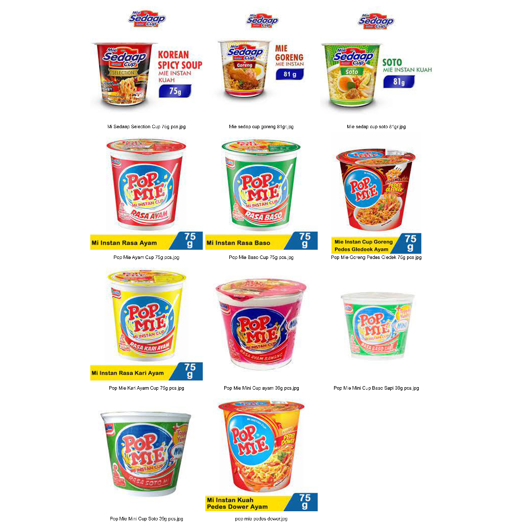 

pop mie mini , pop mi mini , pop mie ayam , pop mi ayam , sedap cup , sedap dower , sedap selection , dower gledek , pop mie goreng , sedap cup goreng