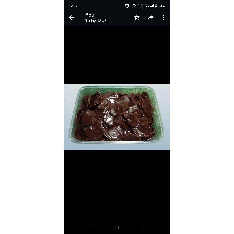 

kripik pisang coklat lumer