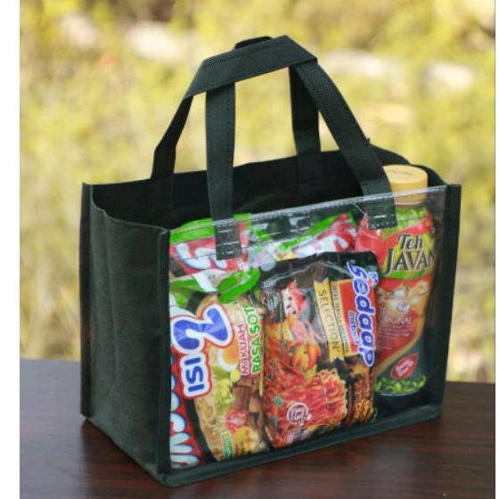 

Tas Parcel Warna Transparan HWRI P.25 L.13 T.20 Hitam