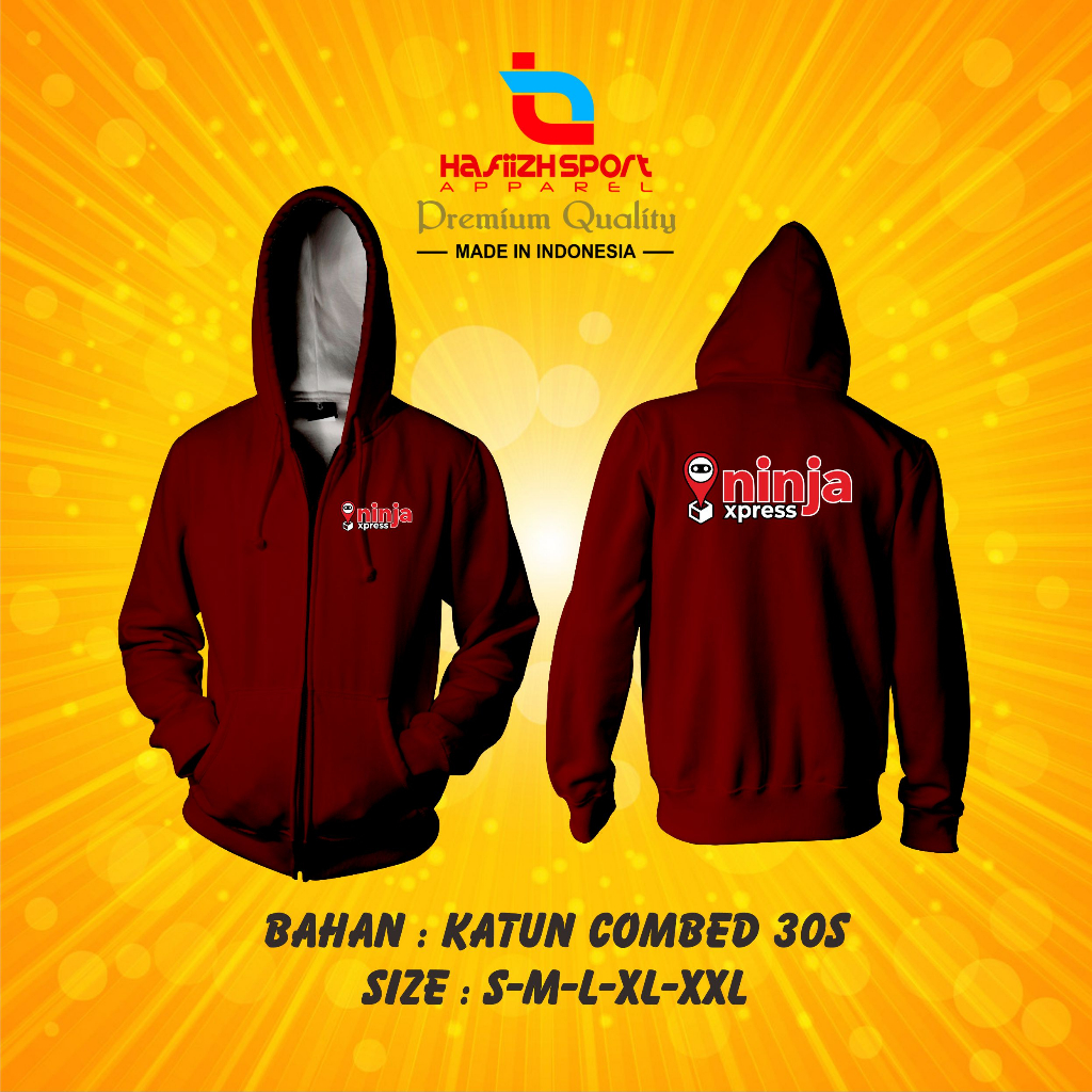 SWEATER HOODIE NINJA XPRESS PREMIUM / HODIE NINJA EXPRESS RESLETING