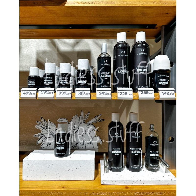 ORIGINAL THE BODY SHOP BLACK MUSK VEGAN SERIES