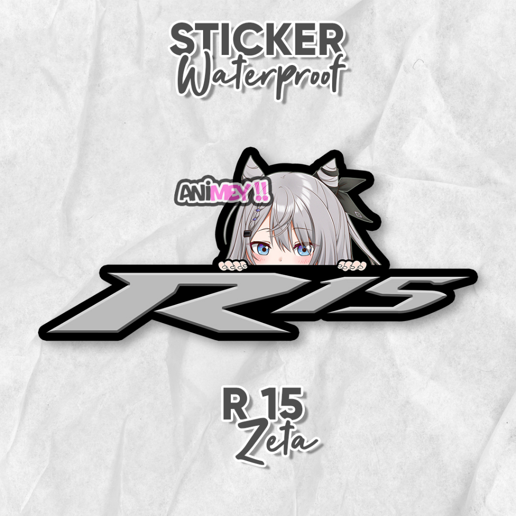 

Stiker Vestia Zeta Logo Yamaha R 15 / Stiker Anime Waterproof