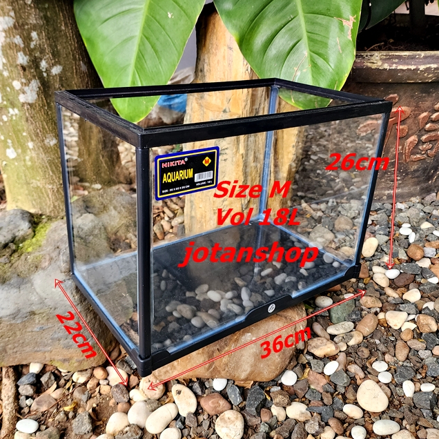 NIKITA Aquarium Triset Akrilik Size S M L Small Medium Large Kecil Sedang Besar Tank Akuarium Ikan R