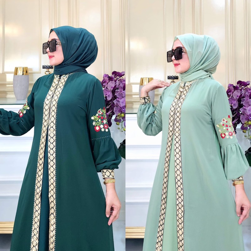 Gamis Abaya Turkey Terbaru 2023 Busui Warna - Abaya Busui