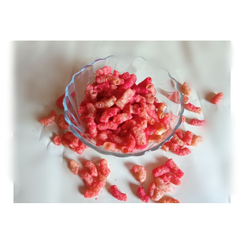 

MAKARONI BANTET RASA BALADO PEDAS Berat 100 gram // CEMILAN