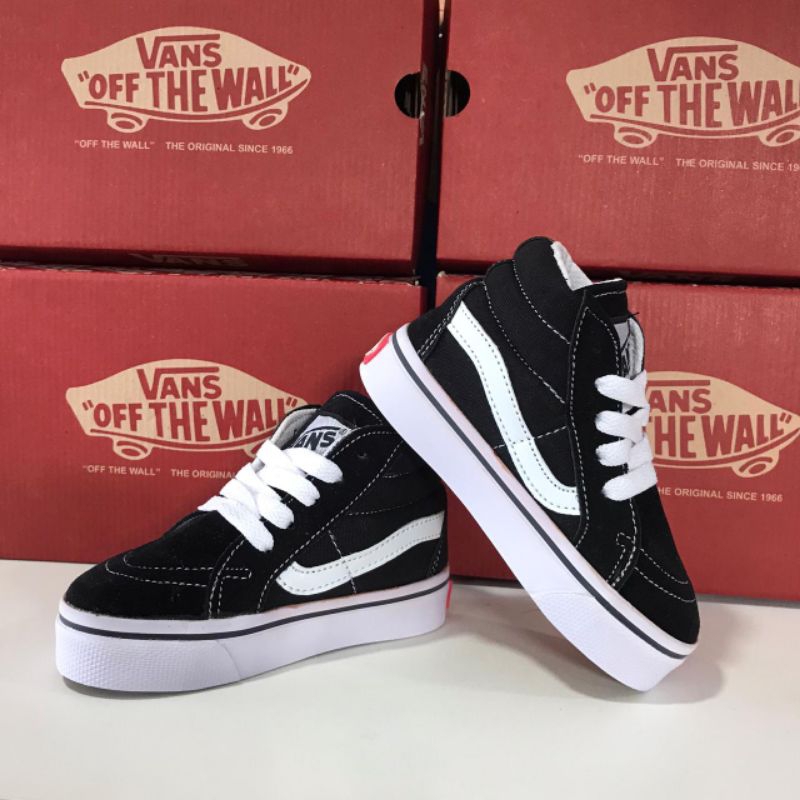 SEPATU ANAK VAANS SK8 HIGH 'FULL BLACK'