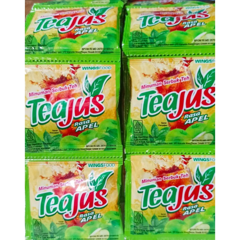 

Teajus Apel 1 pak ( isi 6 renceng )