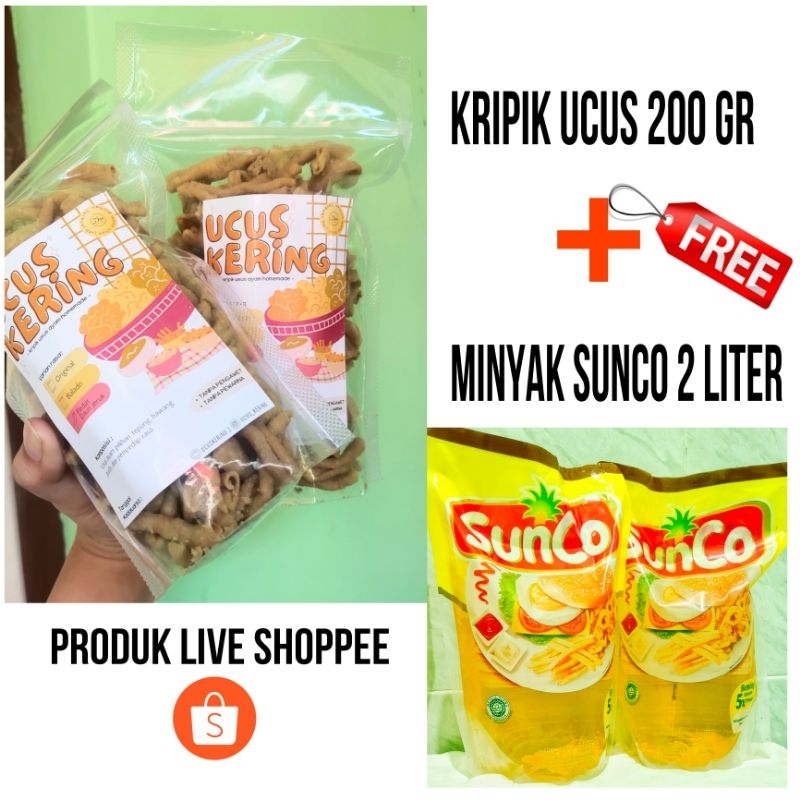 

SUNCO FREE KRIPIK USUS 200gr