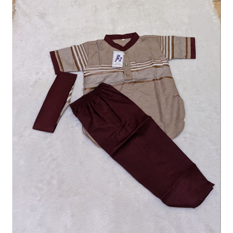 baju Koko Madinah garis//baju Koko muslim terbaru