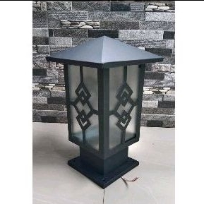 Lampu hias pilar gratis packing kayu untuk pager rumah