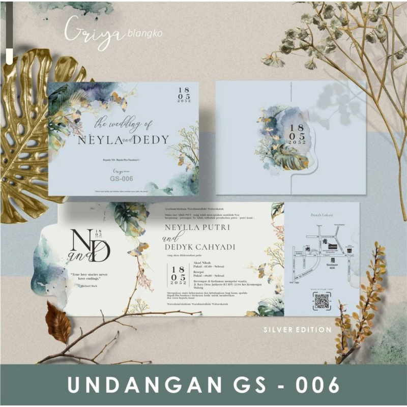 100 PCS Undangan Pernikahan