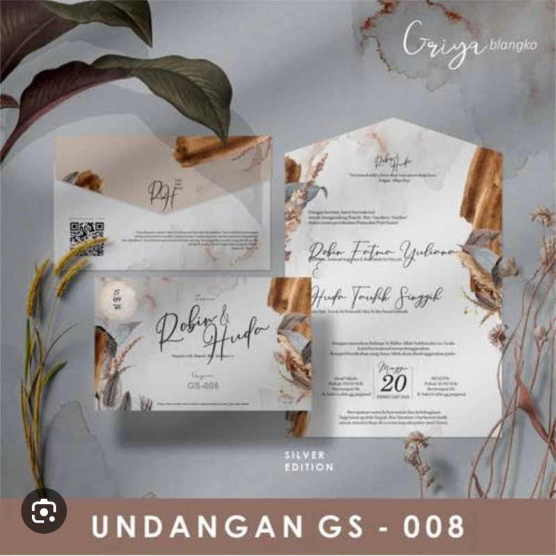 100 PCS Undangan Pernikahan