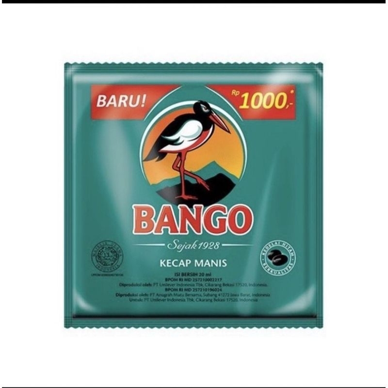 

Kecap Bango 20 ml renceng renteng isi 12 pcs kecap manis