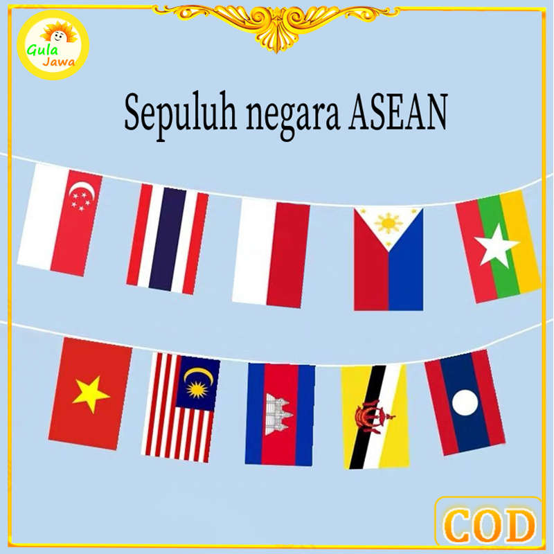 20 bendera Bendera Negara Asean Bendera Asean