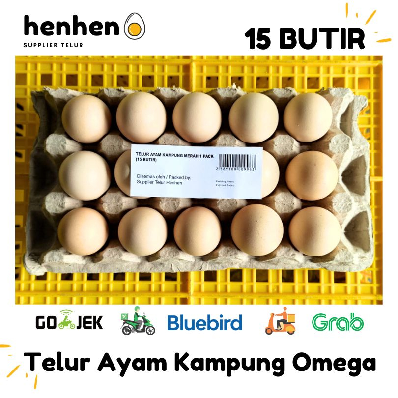 

TELUR AYAM KAMPUNG OMEGA 1 PACK (15 BUTIR) SUPPLIER TELUR HEN-HEN