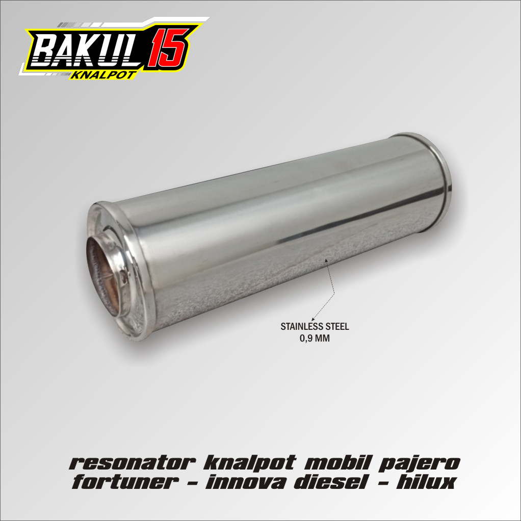 resonator knalpot mobil pajero - fortuner - innova diesel - hilux dies berkualitas