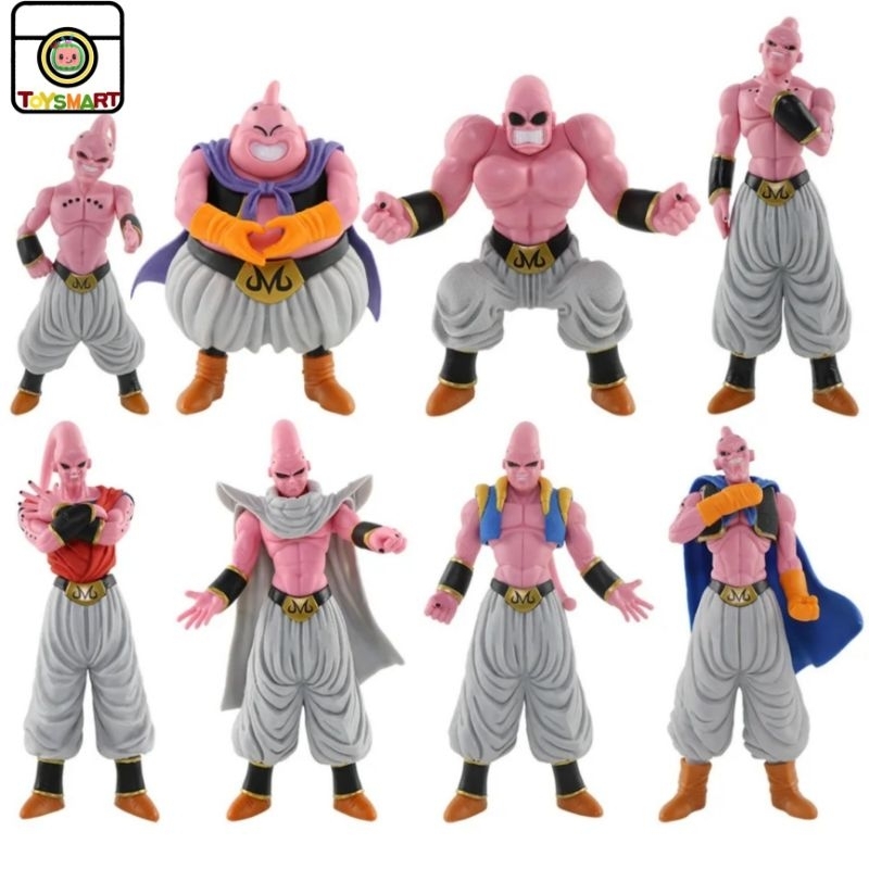 Action Figure Dragon Ball Z Majin Buu Super Saiyan Buu Gohan Buu Gogeta Buu Super Buu Set 8