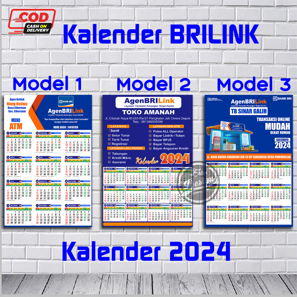 

Kalender Agen Brilink 2025 Custom Tanpa Minimal | Kalender Custom