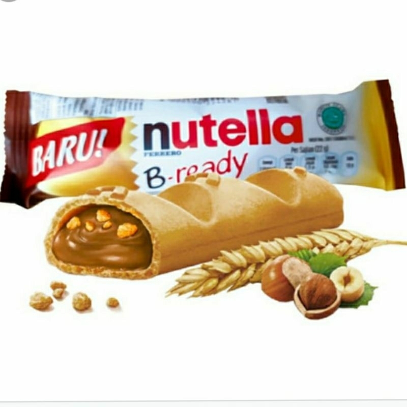 

NUTELLA B - READY WAFER ISI OLESAN KACANG HAZEL DENGAN COKELAT 22GR