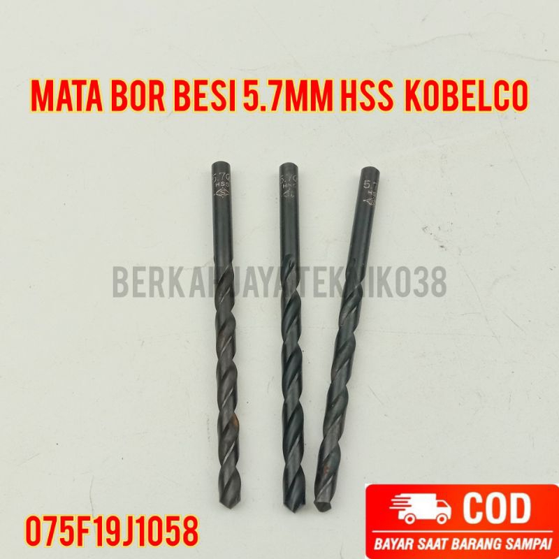 1699 Mata Bor Besi 5.7mm HSS Kobelco Bukan Carbide Nachi
