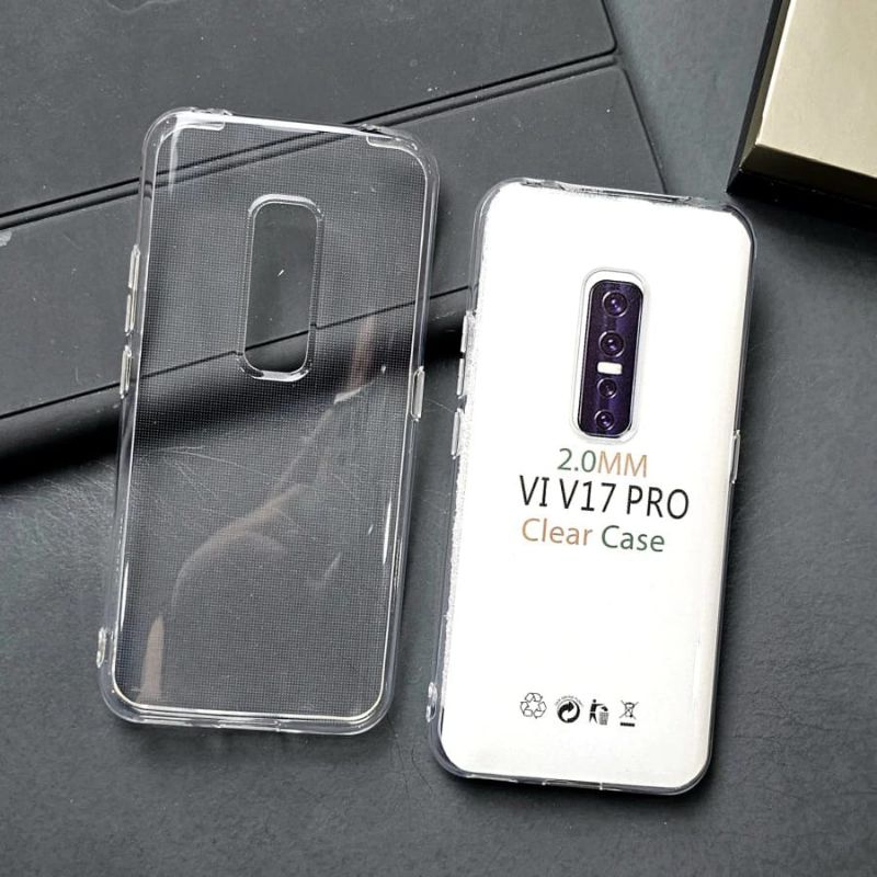 SOFTCASE BENING TRANSPARAN VIVO V17 PRO PELINDUNG CAMERA