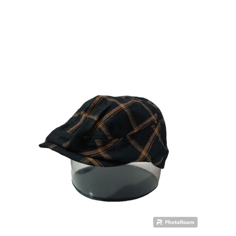 topi kodok pria dewasa topi baret pelukis plat cap topi copet