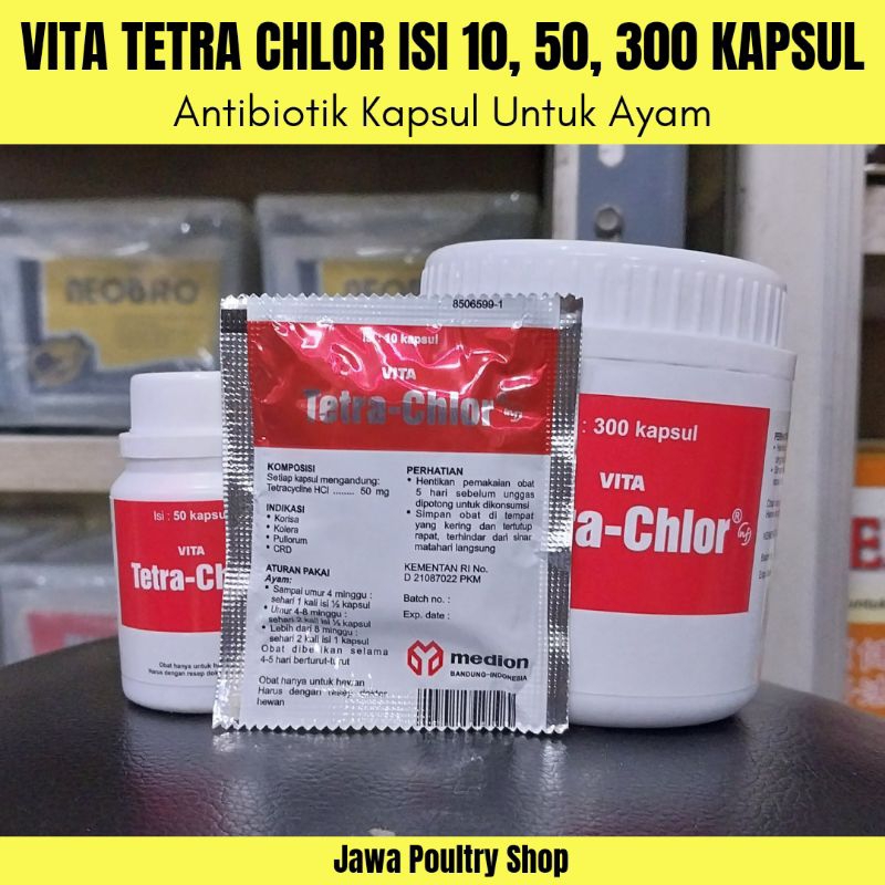 TETRA CHLOR Isi 300 Kapsul Original