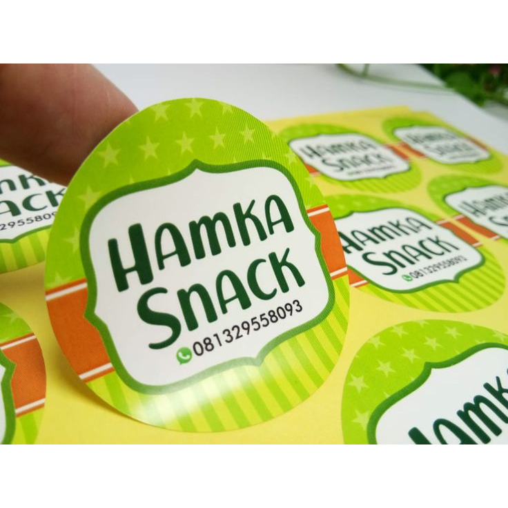 

Cetak Stiker Label BULAT CHROMO Non Waterproof SUDAH CUTTING Toko Olshop