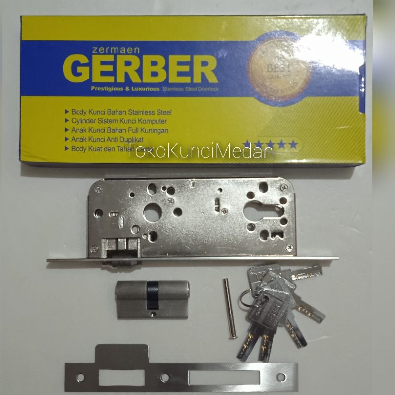 GERBER-Bodi pelor 40mm kunci pintu body door lock komputer